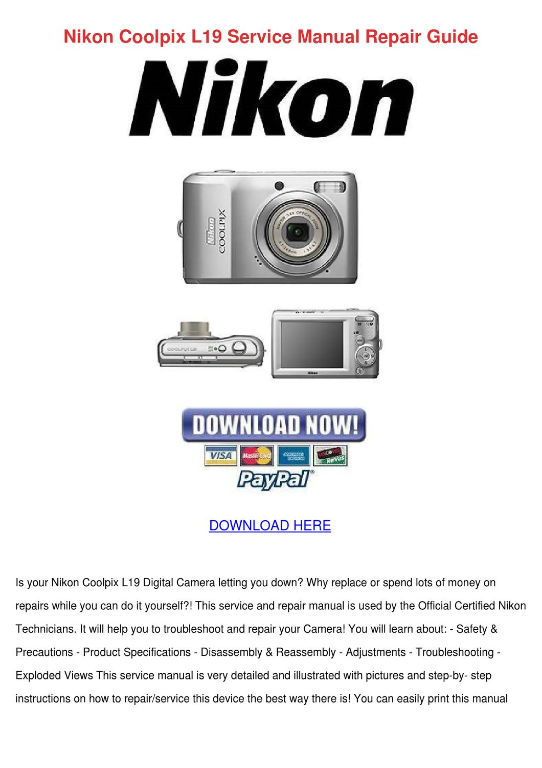 Nikon camera manuals free download
